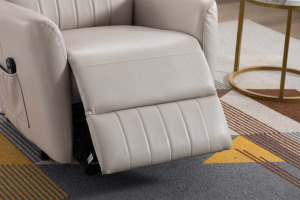 Poltrona Relax in Vera Pelle Stile Americano, Sedia Lazy Boy - Product Image 6
