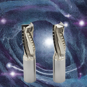 YUFU Z3+3 Fraise à spirale diamantée CNC en carbure, 10 mm de tranchant, personnalisable ODM/OEM pour le contreplaqué - Product Image 3