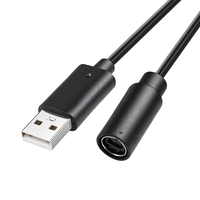 Câble USB détachable noir ou gris foncé avec conducteur en cuivre pur, dongle de remplacement de 10 pouces pour contrôleurs filaires 360