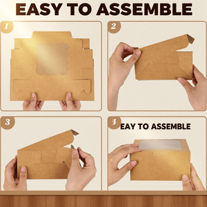 Scatole per Biscotti Personalizzate con Finestra <span class=keywords><strong>in</strong></span> <span class=keywords><strong>Plastica</strong></span> per Alimenti, per Pasticceria, Sushi e Dolci, con Logo <span class=keywords><strong>in</strong></span> Rilievo e Confezione Regalo - Product Image 5