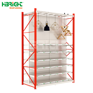 Rayonnage à usage moyen de gondole pour le stockage de magasin de détail et d'entrepôt Supports d'atelier en métal de taille personnalisée - Product Image 5