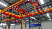 Système de grue KBK en acier haute résistance, 1 tonne, à double poutre, modulaire, sur rail, pour atelier industriel