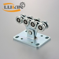 Roue de porte en porte-à-faux de 68mm avec chariot à 8 rouleaux pour profil 70x60