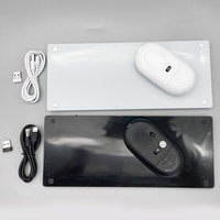Keyboard dan Mouse Gaming Portabel 2.4G BT Wireless Tipe-C Isi Ulang, 78 Tombol Scissor, Ergonomis Ultra Tipis Tahan Air