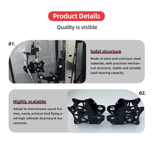 Accesorios multifuncionales para rack Smith: Deslizador de peso para sentadillas y tiras de alta resistencia (1x1/2x2/3x3 pulgadas) - Product Image 4