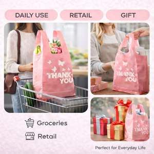 Bolsas de Plástico HDPE/LDPE Tipo Camiseta con Asa para Supermercado, para Empacar Frutas, Verduras y Comestibles - Product Image 5