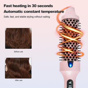 38mm Electric Hair Straightener Curling Iron PTC LED Dual-Purpose Aluminum Alloy <b>Comb</b> Portable Hair Styling Tool - Product Image 5