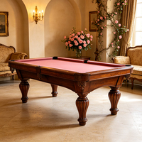 Table de billard et de poker double usage pour l'intérieur, idéale pour les soirées en famille