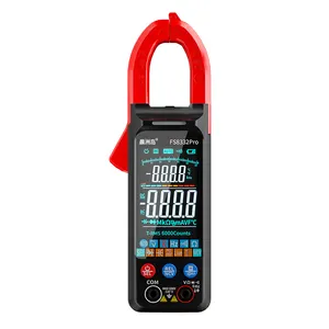 Corrente DC mensurável Funções Completas Auto-variando Digital Clamp Meter Multi Tester Multímetro com 2.5 "Backlight LCD colorido