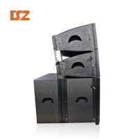 OEM ODM Çift 10+Tek 18 İnç Line Array Hoparlör Profesyonel Hoparlör Sistemi Dış Mekan Su Geçirmez Hoparlör