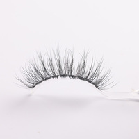 Marque privée Faux Cils 3d Vegan Eye Lashes Vendeur Naturel clair Bande Faux Vison Faux Cils Pleine Bande En Gros