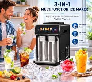 Machine à glaçons multifonction 3 en 1, machine à glace pilée et à eau glacée avec écran tactile pour usage domestique et commercial - Product Image 6