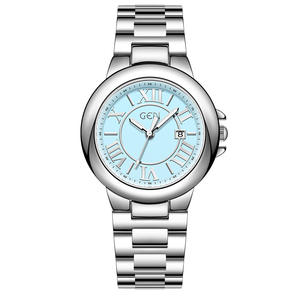 Elegante Reloj de Pulsera Redondo Pequeño para Mujer con Ventana de Calendario, Diseño Festivo para Días Festivos - Product Image 1
