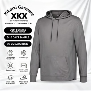 Sudadera con Capucha Ultra <span class=keywords><strong>Game</strong></span> para Hombre, Oficial, Súper Suave, Ligera, de Secado Rápido, Color Gris Jaspeado, Talla Extra Grande - Product Image 1