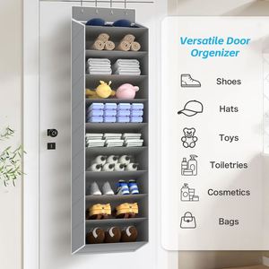 Foldable Over-the-Door <b>Shoe</b> Organizer with Large Deep Pockets Narrow <b>Shoe</b> Rack for Closet Use for Boots <b>Storage</b> - Product Image 6