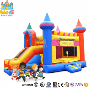 Château gonflable écologique en PVC <span class=keywords><strong>de</strong></span> 0,55 mm, château <span class=keywords><strong>de</strong></span> saut haute résistance résistant aux déchirures avec norme EN14960 pour une utilisation en extérieur - Product Image 2