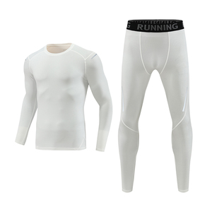 Nueva Llegada Baloncesto Chándal Manga Larga Leggings Combinación Alta Elástico 2 Piezas Conjunto <span class=keywords><strong>Traje</strong></span> de Gimnasio - Product Image 2