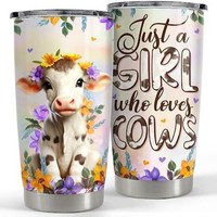 Gobelet isotherme en acier inoxydable de 20 oz, style animal personnalisé, sans BPA, tasse à café de voyage