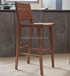 Taburete de madera <span class=keywords><strong>para</strong></span> bar, taburete moderno de <span class=keywords><strong>26</strong></span> pulgadas de altura, estilo nórdico, <span class=keywords><strong>para</strong></span> desayuno y cocina, venta al por mayor - Product Image 2
