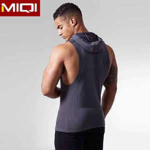 Ginnastica Maschile Senza Maniche Allenamento Hoodies di Sport Logo Personalizzato Per Il Fitness Traspirante Mens Sport Palestr - Product Image 2