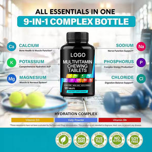 चीनी मुक्त मल्टीविटामिन गोलियों के पूरक विटामिन बी 6 मल्टीविटामिन बी 6 मल्टीविटामिन टैबलेट - Product Image 3