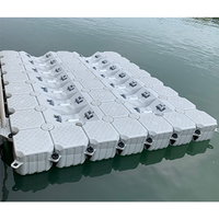 Ponton flottant en plastique pour bateau, quai double flottant pour jet-ski