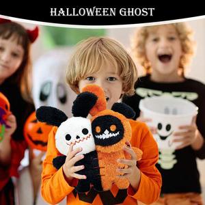 Poupée en peluche double fantôme de Noël et d'Halloween, jouet amusant pour enfants, cadeau d'anniversaire mignon de dessin animé et d'anime - Product Image 1