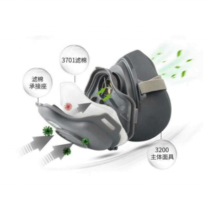 CGLX Breathe Free Safetymask <span class=keywords><strong>Masque</strong></span> <span class=keywords><strong>respiratoire</strong></span> <span class=keywords><strong>Masque</strong></span> de protection <span class=keywords><strong>respiratoire</strong></span> Poussière de travail Ventilation Ciment Poussière <span class=keywords><strong>Masque</strong></span> réutilisable pour protéger de la poussière - Product Image 4