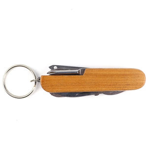 Logotipo personalizado 11 en 1 Cuchillo de bolsillo múltiple Cuchillo de recuerdo de metal Llavero - Product Image 4