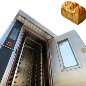<span class=keywords><strong>Four</strong></span> à sole rotatif industriel en acier inoxydable, alimenté électriquement, pour la production de boulangerie à grande échelle - Product Image 6
