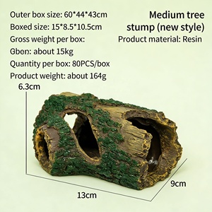 Bestseller Baiyi - Grotte cachette écologique pour reptiles, nid d'arbre artificiel non toxique, tronc d'arbre artificiel pour gecko léopard, lézard, aquarium - Product Image 5