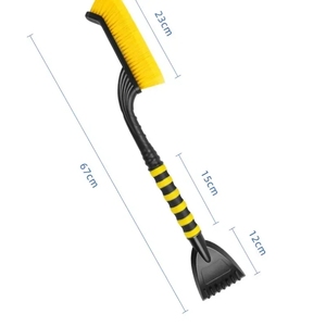 Grattoir à neige pour voiture Pelle de balayage pour l'hiver avec poignée en mousse EVA Brosse de nettoyage automatique Grattoir à <span class=keywords><strong>glace</strong></span> pour <span class=keywords><strong>pare</strong></span>-<span class=keywords><strong>brise</strong></span> automobile - Product Image 2