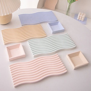 7 hình dạng đầy màu sắc thạch cao đạo cụ màu hồng tím thạch cao khay cho mỹ phẩm trang sức nền - Product Image 2