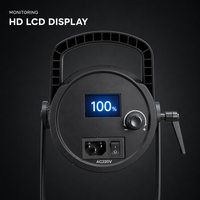 Lampe de studio bi-couleur FY-300X 300W, température de couleur réglable, contrôle par application, expédition immédiate, ventilateur de refroidissement silencieux pour portrait