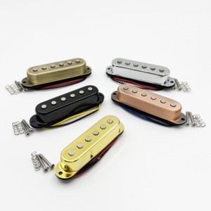 HIVE Cubierta Protectora de Pastilla de <span class=keywords><strong>Guitarra</strong></span> Eléctrica de Bobina Única de Latón de Alta Calidad con Imán Cerámico SSS 48 50 52mm para <span class=keywords><strong>Guitarra</strong></span> Eléctrica ST - Product Image 1