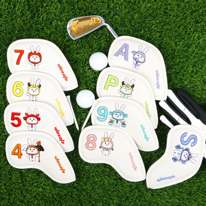Vente en gros OEM ODM <span class=keywords><strong>Logo</strong></span> personnalisé Expédition rapide Prix d'usine Figure de lapin Motif PU Cuir Broderie <span class=keywords><strong>Golf</strong></span> Couvre-chef en cuir - Product Image 6
