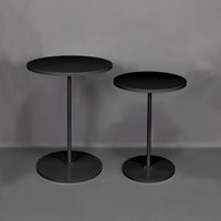 Table de cocktail ronde moderne et simple en métal de 80 cm de hauteur pour événements et fêtes