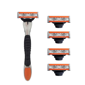 <strong>Wholesale</strong> 6-<strong>Blade</strong> Stainless Steel Safety <strong>Razor</strong> with Plastic Handle Eco-Friendly for Bikini Underarm and Face Shaving