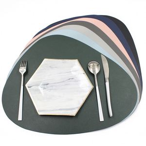 Stocked Kitchen Table <b>Mats</b> Elegant PU Leather Dining Table <b>Mats</b> Easy to Clean Washable Place <b>Mats</b> for Cafe <b>Bar</b> Home Decor - Product Image 1
