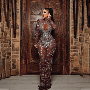 Novance Dropshipping bayan elbiseler muhteşem gelişmiş özel lüks abiye Glitter kristal pullu kokteyl parti elbise - Product Image 1