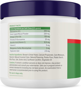 อาหารเสริมบำรุงข้อและสะโพกสำหรับสุนัข สูตรเข้มข้น ด้วยกลูโคซามีน กรดไฮยาลูโรนิก หอยแมลงภู่เขียว โอเมก้า <span class=keywords><strong>3</strong></span> - Product Image 5