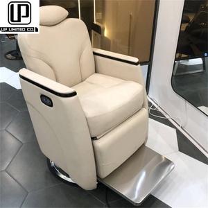 Sillas de Barbero Blancas de Acero Inoxidable de la Mejor Calidad para Producción en Fábrica a Gran Escala, Sillas de Peluquería de Acero Inoxidable - Product Image 2