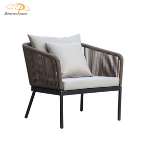 Mobilier d'extérieur en aluminium imperméable ensemble <span class=keywords><strong>de</strong></span> canapés <span class=keywords><strong>de</strong></span> loisirs 4 pièces balcon coin rotin canapé <span class=keywords><strong>de</strong></span> <span class=keywords><strong>jardin</strong></span> pour cour piscine - Product Image 5