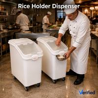 Conteneur de stockage de riz 140L pour armoire de cuisine, organisateur pour riz, céréales, haricots, boîte de rangement alimentaire avec tasse doseuse