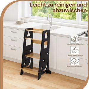 Tour d'apprentissage Montessori pour tout-petits, tabouret réglable en hauteur pour enfants, idéal pour chambre et appartement - Product Image 6
