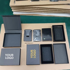 Portefeuille fin pour <span class=keywords><strong>homme</strong></span> de haute qualité avec protection RFID, <span class=keywords><strong>porte</strong></span>-cartes en métal aluminium avec charnière pour gravure laser professionnelle - Product Image 5