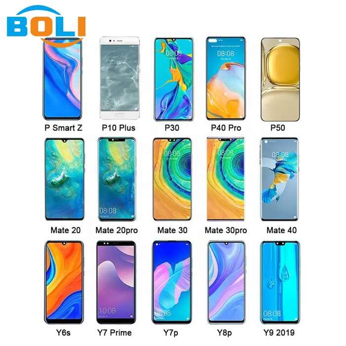 Wholesale for Huawei Mate10 20 30 Pro 40 P10 P20 Lite P30 P40 Pro P50 Display for Huawei Y6s Y7 Prime Y7 Y8p Y9 2019 Lcd Screen