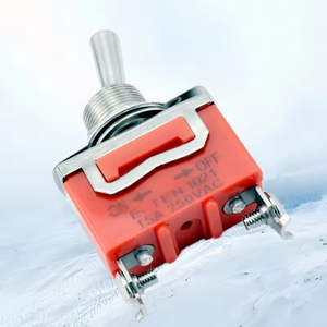 China on Off Switch Material de cobre Metal Rocker Power Toggle Switch E-TEN 1021 15A 250VAC CE Parafuso Pés 2 Pin Switches - Product Image 4
