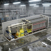 Mini-station d'épuration des eaux usées avec osmose inverse et filtration par dessalement 200L/heure 3kW 220V/380V