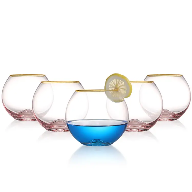 Palla whisky cocktail bar tazza di vetro ciotola di pesce forma bicchieri da cocktail creativi bicchieri di champagne bicchieri di vetro caldi per bevande